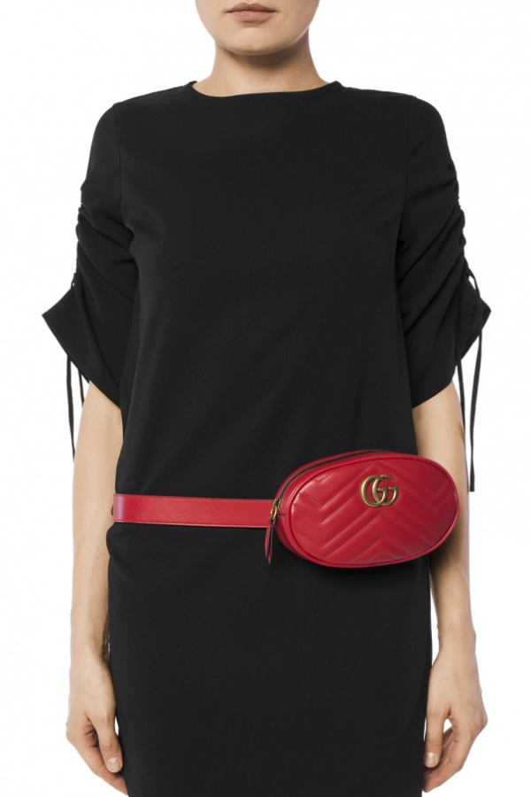 Túi Gucci GG Marmont Matelasse Belt Bag 476434 DSVRT 6433 - Ảnh 6