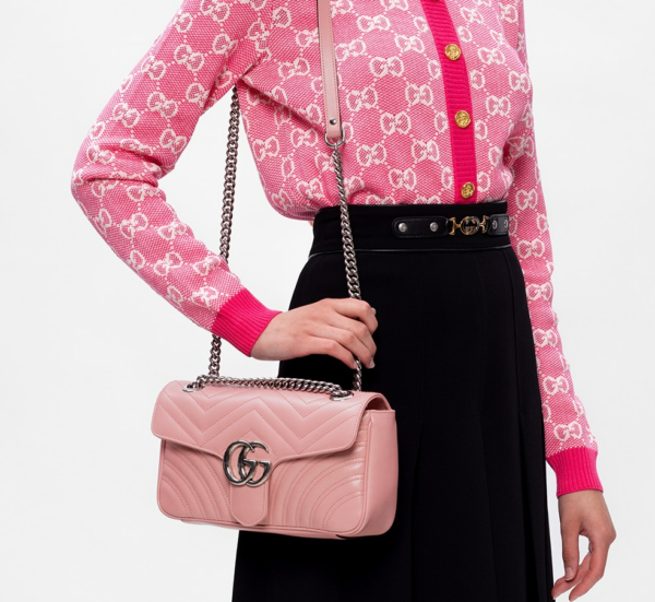 Túi Gucci GG Marmont Small Shoulder Bag Pink 443497-DTDIY-5815 - Ảnh 3