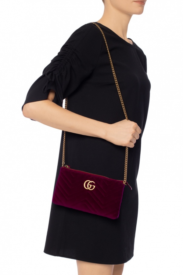 Túi Gucci GG Marmont Shoulder Bag Red 443447 9QIDT 5671 - Ảnh 6