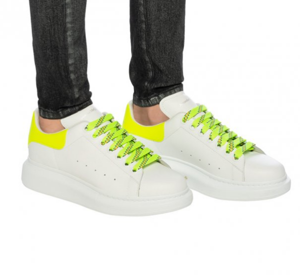 Giày Alexander McQueen Oversized Sneaker 'White Fluo Yellow' - Ảnh 3