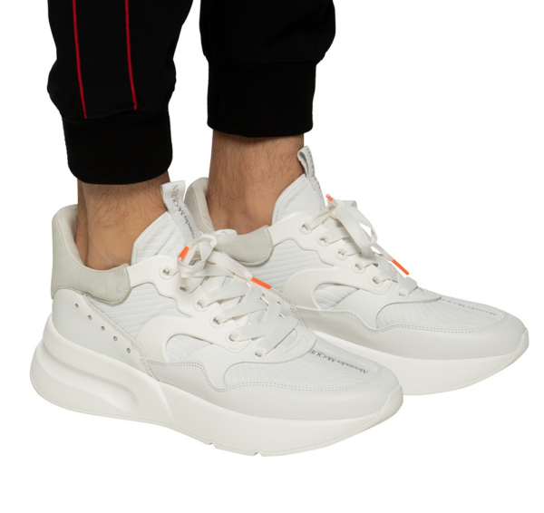 Giày Alexander McQueen Oversized Runner 'White Ivory' 604281-WHXI1-9071 - Ảnh 3
