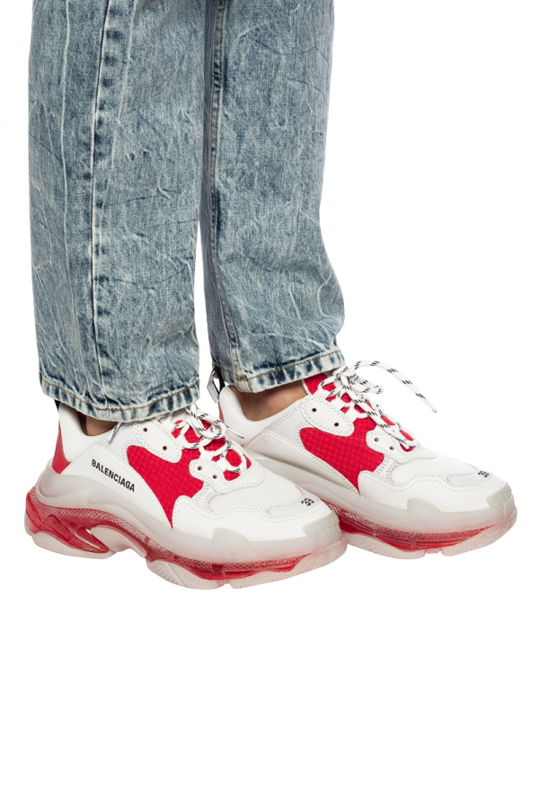 Giày Balenciaga Triple S Clear Sole Red 544351-W09OH-6506 - Ảnh 5