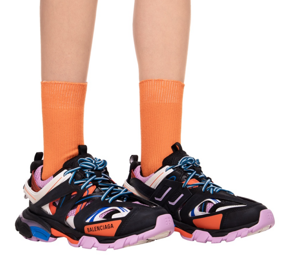 Giày Balenciaga Wmns Track Trainer Black Orange Pink 542436-W1GC1-1054 - Ảnh 4