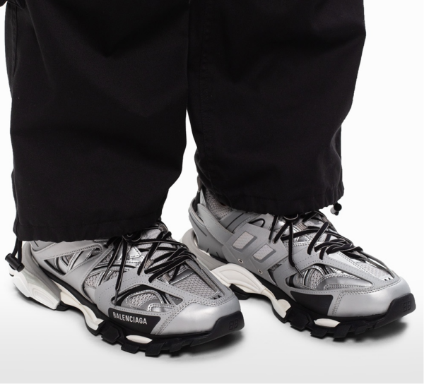 Giày Balenciaga Track Trainer Metallic Silver 542023-W2CD1-8100 - Ảnh 7