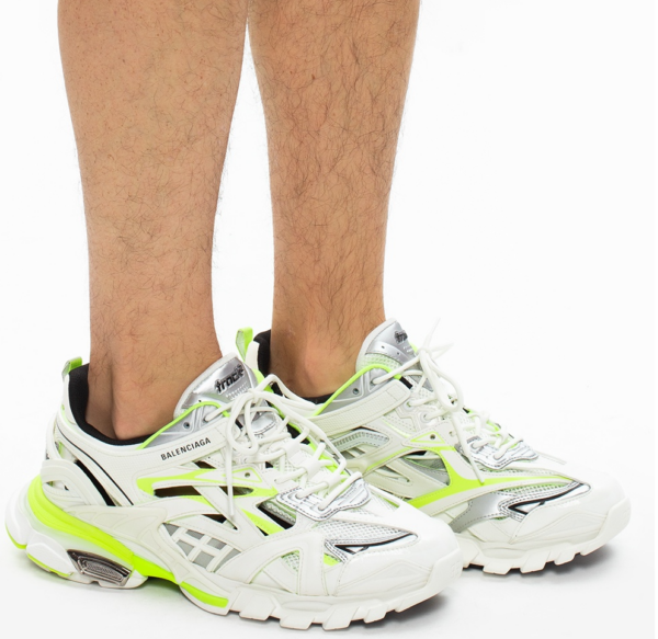 Giày Balenciaga Track.2 Trainer White Fluo Yellow 568614-W2GN3-9073 - Ảnh 6