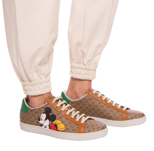 Giày Disney x Gucci Wmns Ace 'Mickey Mouse Ebony' 604049-HZE10-8484 - Ảnh 4