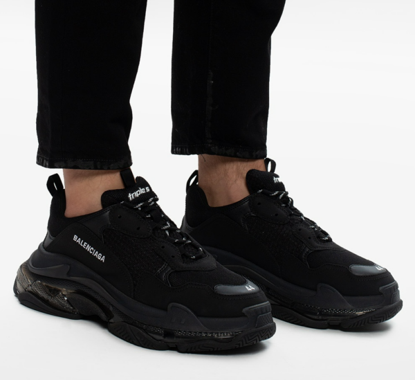 Giày Balenciaga Triple S Sneaker 'Clear Sole Black' 541624-W2FB1-1000 - Ảnh 6