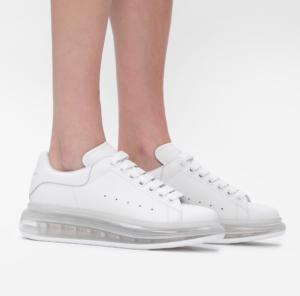 Alternative view of Giày Alexander McQueen 'Clear Sole White' 611698-WHX98-9000