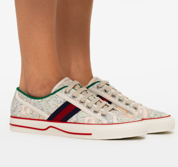 Giày Gucci Tennis 1977 'Floral Mint Green' 606110-2I410-3960 - Ảnh 3
