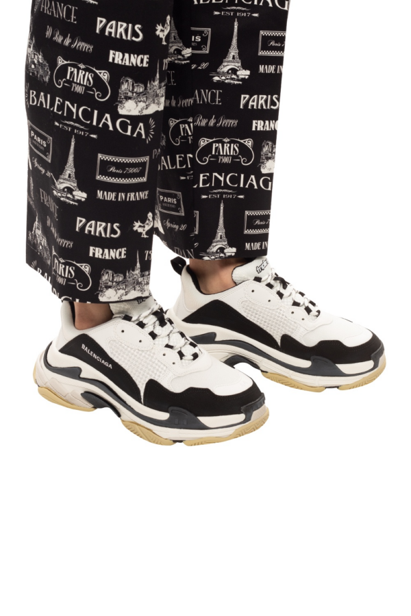 Giày Balenciaga Triple S Sneaker White Black 536737-W09OM-9058 - Ảnh 4
