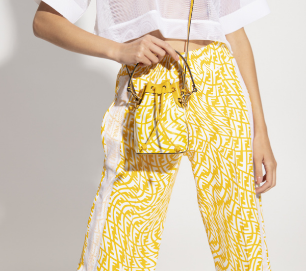Túi Fendi Cotton Handbag 'Yellow' 8BS010-AFL1-F1E8K - Ảnh 2