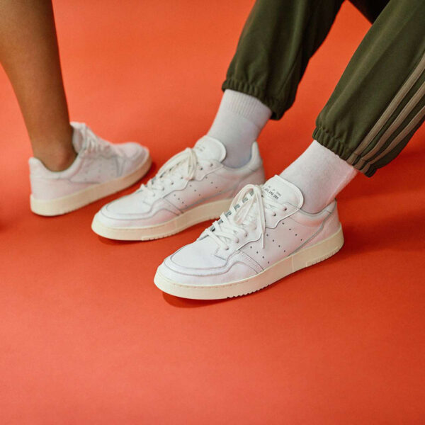 Giày Adidas SuperCourt Vintage 'Triple White' EE6325 - Ảnh 2