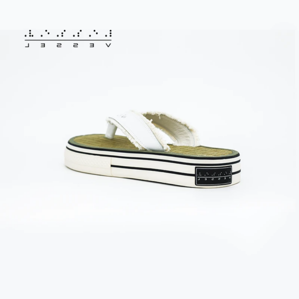 Dép xVESSEL x Peace and After SLIDES Natural - Ảnh 2