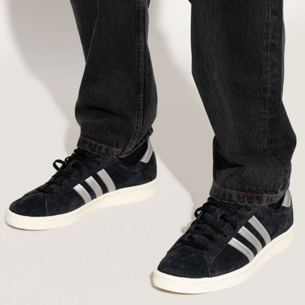 Giay Adidas Campus 'Black Metallic Silver' GX7330