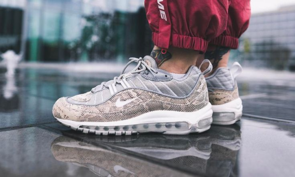 Giày Nike Supreme x Air Max 98 'Snakeskin' 844694-100 - Ảnh 5