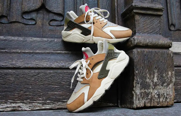 Giày Nike Stussy x Air Huarache LE 'Desert Oak' 2021 DD1381-200 - Ảnh 7