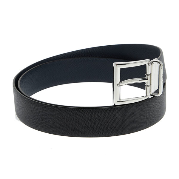 Thắt Lưng Prada Men's Square Buckle Belt 'Black' 2CC004-053-F0RD7 - Ảnh 2