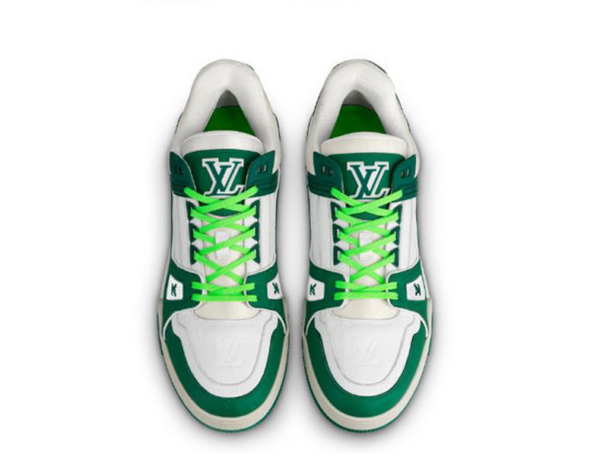 Giày Louis Vuitton Trainer White Green 1A8125 - Ảnh 2