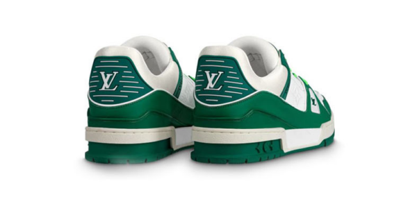 Giày Louis Vuitton Trainer White Green 1A8125 - Ảnh 3