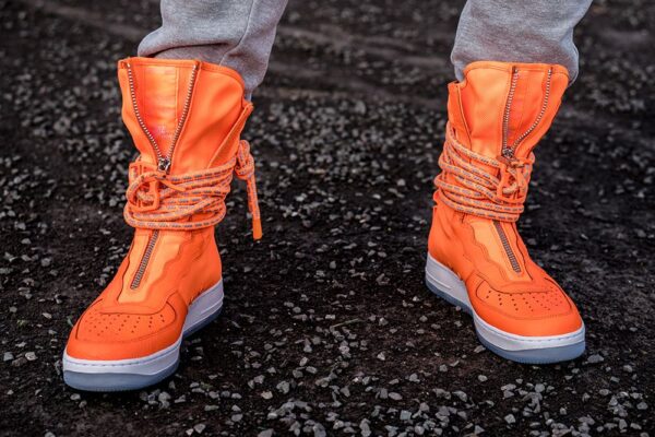 Giày Nike SF Air Force 1 High "Total Orange" AA1128-800 - Ảnh 4