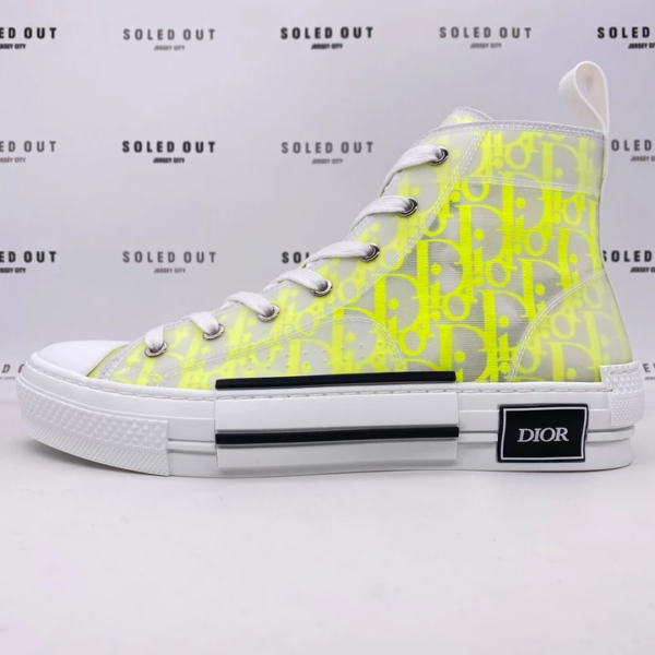 Giày Dior B23 High Dior Oblique White Yellow 3SH118YNT H160 - Ảnh 3