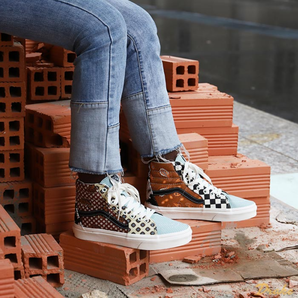 Giày Vans Sk8-Hi 'Tiger Patchwork' VN0A4BV61IO - Ảnh 4