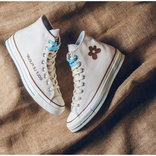Giày Converse Golf Le Fleur x Chuck 70 Hi 'Parchment Canvas' 163170C - Ảnh 3