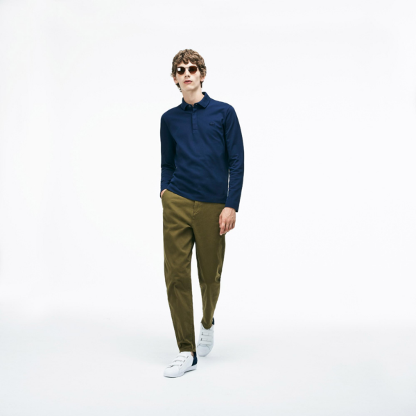 Áo Lacoste Men's Polo Long-sleeved T-shirt PH9435-166 - Ảnh 3