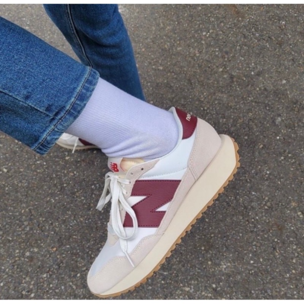 Giày New Balance 237 'White Burgundy' MS237SB - Ảnh 4