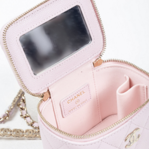 Alternative view of Túi Chanel Quilted Grained Calfskin Mini Vanity 'Pink' C24Z8