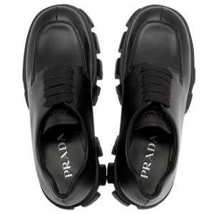 Giay Prada Monolith Lace Up 'Black' 2EE356-B4L-F0002