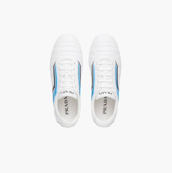 Giày Prada Rev Leather Sneakers 'White Light Blue' 2EG325-A21-F0AZ1 - Ảnh 4