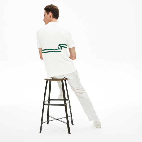 Áo Lacoste Men's Stripe Print Polo Shirt PH5094-70V - Ảnh 3