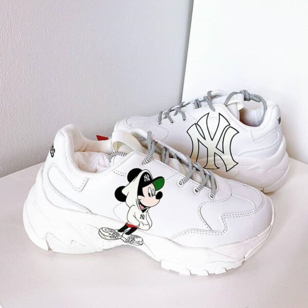 Giày MLB X Disney Bigball Chunky Mickey NY 'White' 32SHCK941-50I - Ảnh 3