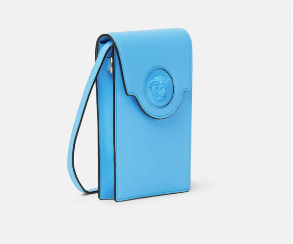Túi Versace La Medusa Phone Pouch DV BLue 1003983-DVIT2T-1U38V - Ảnh 4