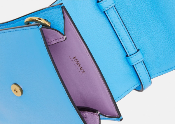 Túi Versace La Medusa Phone Pouch DV BLue 1003983-DVIT2T-1U38V - Ảnh 6