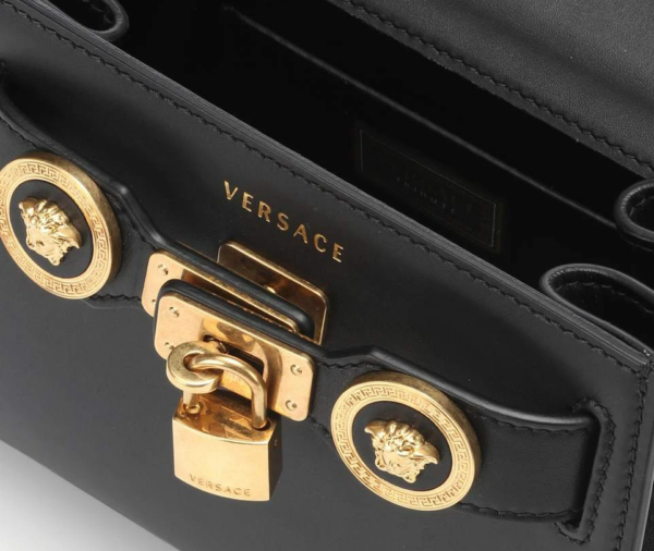 Túi Versace Ladies Small Icon Lock Medal 'Black' DBFG313-DVBAR-K4MJT - Ảnh 3