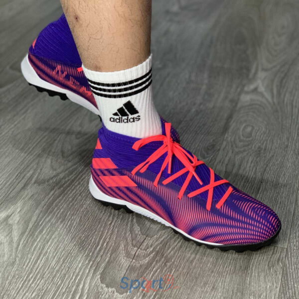 Giày Adidas Nemeziz 3 TF 'Tension Tape Energy Ink Signal Pink' EH0517 - Ảnh 4