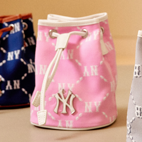 Túi MLB Monogram NY Yankees Mini Bucket 'Pink' 3ABMS022N-50PKS - Ảnh 6