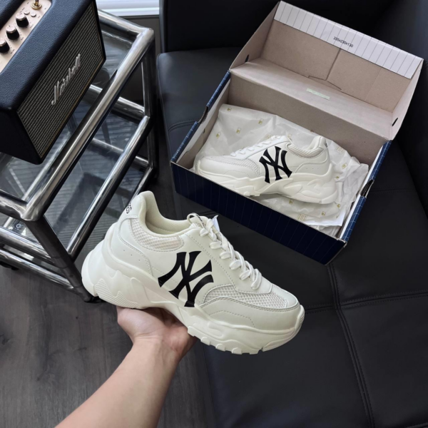 Giày MLB Bigball Chunky Mesh New York Yankees 'White' 3ASHCE12N-50CRS - Ảnh 5