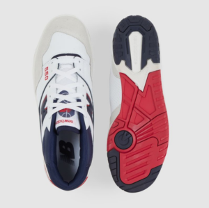 Giay New Balance 550 Premium 'White Navy Red' BB550CC1