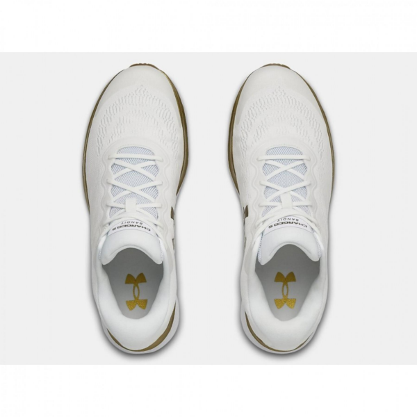 Giày Under Armour Charged Bandit 6 'White Metalic Gold Luster' 3023019-102 - Ảnh 3