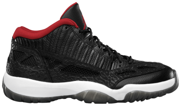 Giày Nike Air Jordan 11 Retro Low IE 'Black Charcoal Red' 2011 306008-001