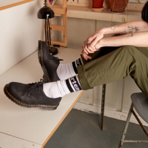 Giay Dr.Martens 1461 Waxed Full Grain Leather 'Black' 30679001