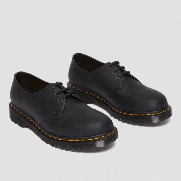 Giay Dr.Martens 1461 Waxed Full Grain Leather 'Black' 30679001
