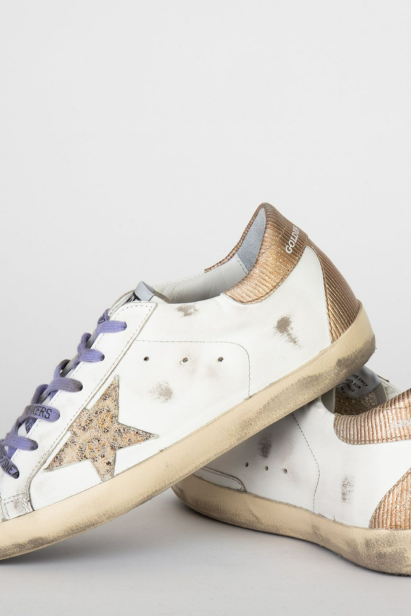 Giày Golden Goose Ladies 'White Gold' GWF00102 F002491 10883 - Ảnh 3
