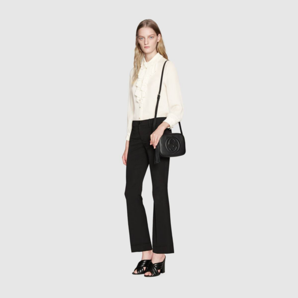 Túi Gucci Soho Small Leather Disco Bag Black 308364 A7M0G 1000 - Ảnh 6