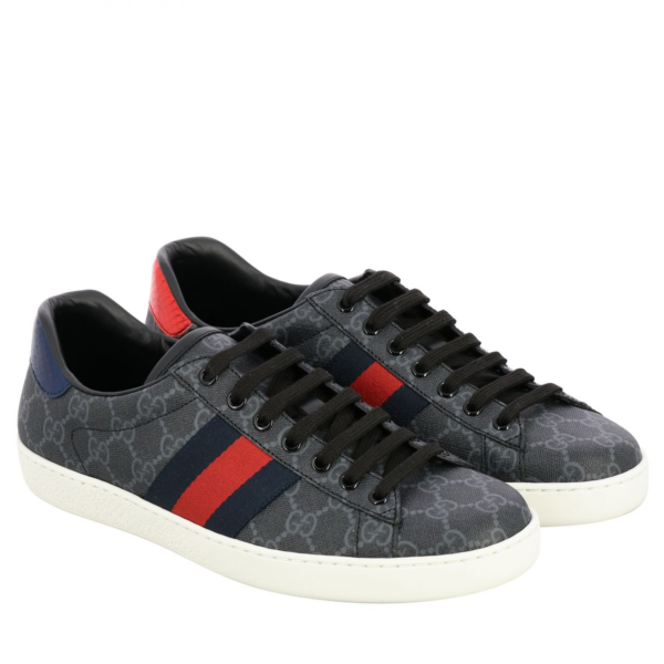 Giày Gucci Ace GG Supreme 'Black Grey' 429445-K2LH0-1130 - Ảnh 5