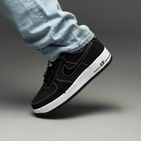 Giay Nike Air Force 1 '07 LV8 EMB World Champions 'Black Iron Grey' DR9866-001