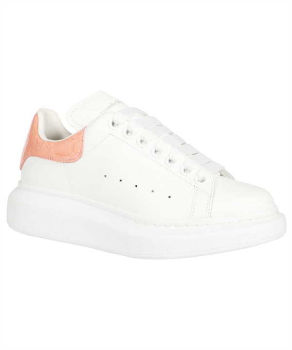 Giày Alexander McQueen Oversized Patent Pink Embossed Croco 553770-WIAF8-9414 - Ảnh 3